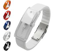 Générique Bracelet atomiseur de parfum, rechargeable, diffuseur de parfum et d'huiles essentielles, bracelet réglable, réutilisable, adapté à la vie quotidienne à l'extérieur de la maison (white)