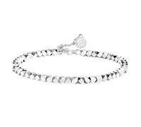 Générique Bracelet Avec Naturelle Cadeau Choix Anneaux Bead Bracelet Adjustable Jewelry Valentine's Day For Occasions Jonc Couleurs Couple Messages Plusieurs Bijoux (Silver, One Size)