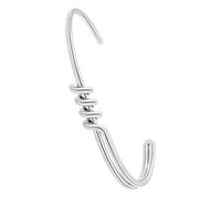 Générique Bracelet Bracelet Classique Bracelet 4 Bijoux Gold Cuff Bracelet Gold Open Bangle Wrist Cuff Bracelets Petite Perles Pierres Bleu Inoxydable Bijoux (A, One Size)