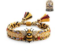 Générique Bracelet Brodé D’oiseaux Fait À La Main, Réglable, Offrant Des Encouragements Et Une Émotion Résiliente, Cadeau For Les Femmes Et Les Amoureux Des Oiseaux(C)