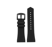 Générique Bracelet caoutchouc silicone 28mm, Compatible Avec SevenFriday série M1 M2 P1 V3 Q1, accessoire bracelet remplacement homme(Black black pin,28mm)
