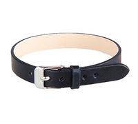 Générique Bracelet Ceinture Poignet Cuir de Vache Fermoir Acier Style Contemporain Adapté pour Cadeau Activité Journée Ordinaire, Noir