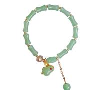 Générique Bracelet Choix Amoureux Bijoux Jade Bracelet Jade Bracelet Green Jade Bead Elastic Bracelet Jade Bracelet Jewelry For Women Maman Couleurs Bracelet Mamie Anneaux (I, One Size)