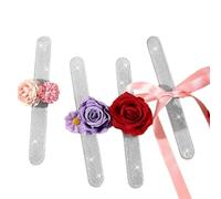 Générique Bracelet Corsage à claquer poignet 4 Pièces Accessoires Bal DIY