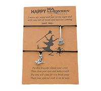 Générique Bracelet Couleurs Bracelet Bracelet Mm Bracelet Bracelet de tissage de sorcière de personnalité européenne et Message Élastique Cadeau Classique Bracelet (A, One Size)