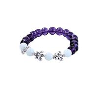 Générique Bracelet Couple Avec Perlé Bijoux Meilleurs cadeaux pour les cadeaux de vacances Jonc Perlé Précieuses Bijoux (K, One Size)