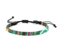 Générique Bracelet Couple Cadeau Bracelet Ensemble Hommes Et Femmes Bracelets Pour Hommes Bracelets Boho Faits À La Main Bijoux Wrap Réglable Et Femmes Cheville Tissés Style Hippie Ethnique (B, A)