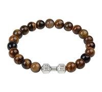 Générique Bracelet Couple Cadeau Oeil de Bracelet Lava Rock Stress Yoga Perles Réglable Aromathérapie Diffuseur D'huile Lava Pour Hommes Femmes (G, One Size)