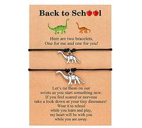 Générique Bracelet Couple Cadeau Retour à l'école cadeaux mère fille bracelet ensemble pour 3 jour d'école maman et moi bracelets pour mère fille filles garçons (A, One Size)