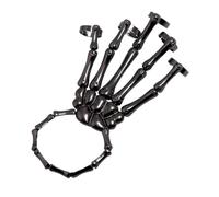 Générique Bracelet Crâne Bijou Os De Doigts Punk Gothique Halloween Cosplay | Bracelet Squelette Bague Chaîne Main Pour Ami Fille Mère Épouse Petite Amie Amant Vacances Fête Scène Performance Cosplay
