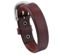 Générique Bracelet Cuir Femme, Bracelets En Cuir Réglables Pour Hommes Marron Foncé Bangles Tressé Fait Main AvecFermoir Bangles Punk Vintage Avec Pochette Cadeau D'Anniversaire Pour Papa Lu