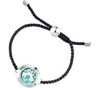 Générique Bracelet D'aromathérapie Diffuseur D'huile Essentielle en Acier Inoxydable Ajustable Design Chic et Portable, pour Anniversaire