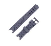 Générique Bracelet de montre à boucle ardillon compatible avec les montres Swatch, Flik et Flak for enfants, bracelets sport, 16 mm(Gray)