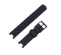 Générique Bracelet de montre à boucle ardillon compatible avec les montres Swatch, Flik et Flak for enfants, bracelets sport, 16 mm(Black)