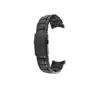 Générique Bracelet de montre en acier inoxydable à bouche à arc solide | Compatible avec Casio Edifice EFB-540, 22mm extrémité incurvée pleine, acier résistant, bracelet de remplacement homme