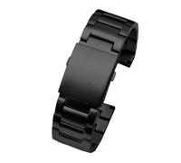 Générique Bracelet de montre en acier inoxydable compatible avec les bracelets Seven Friday M2/Q201/02/03 for homme, bracelet massif noir 28 mm(3beads-black)