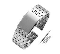 Générique Bracelet de montre en acier inoxydable massif compatible avec les grands cadrans for hommes DZ7395 DZ7370 DZ4323 DZ4283, bracelet de 22/24/26 mm(Style C-silver,22mm)