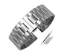 Générique Bracelet de montre en acier inoxydable massif compatible avec les grands cadrans for hommes DZ7395 DZ7370 DZ4323 DZ4283, bracelet de 22/24/26 mm(Style D-silver,28mm)