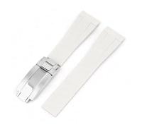 Générique Bracelet de montre en caoutchouc 20 mm compatible avec Omega Joint MoonSwatch Planet, bracelet silicone TPU étanche à extrémité incurvée, compatible Rolex Water Ghost(Light grey)