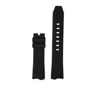 Générique Bracelet de montre en caoutchouc haute qualité compatible avec Hamilton Adventure H24585331 24551331 H24595331 Elvis 80th Anniversary for homme 20 mm(Black no buckle)