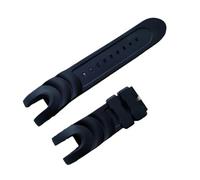 Générique Bracelet de montre en caoutchouc noir et bleu compatible avec Invicta Reserve Venom, accessoire confortable(Black)