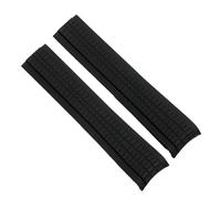 Générique Bracelet de montre en caoutchouc souple Aquanaut compatible avec les bracelets Patek Philippe silicone 5164A, 5167A et 5168A, boucle déployante 21 mm(Black-No buckle)