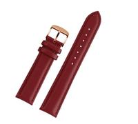 Générique Bracelet de montre en cuir de vache blanc rose bleu noir compatible avec VERSACE VBQ050017 VBP040017 bracelet de montre 14 mm 16 mm 18 mm 20 mm avec ceinture de montre for femme