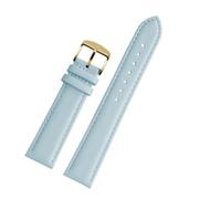 Générique Bracelet de montre en cuir de vache blanc rose bleu noir compatible avec VERSACE VBQ050017 VBP040017 bracelet de montre 14 mm 16 mm 18 mm 20 mm avec ceinture de montre for femme
