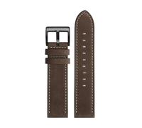 Générique bracelet de montre en cuir de vache vintage | Compatible avec Timex T49963 T49905 T49953 Jeep Noir Marron Homme