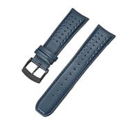Générique Bracelet de montre en cuir de vachette incurvé for homme Citizen Blue Angels Series, compatible avec Blancpain Fifty Fathoms 22 mm 23 mm