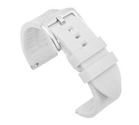 Générique Bracelet de montre en silicone étanche compatible avec Rolex, compatible les bracelets étanches Ghost 18 mm, 19, 20, 21, 22, 24, accessoires, bracelet caoutchouc(White S,20mm)