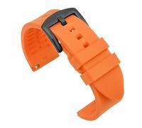 Générique Bracelet de montre en silicone étanche compatible avec Rolex, compatible les bracelets étanches Ghost 18 mm, 19, 20, 21, 22, 24, accessoires, bracelet caoutchouc(Orange b,19mm)