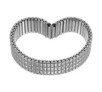 Générique Bracelet de Montre pour Homme en Acier Inoxydable Argenté, Élastique et Résistant la Déformation Design Minimaliste et Système à Ressort, Usage Quotidien