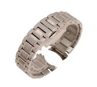 Générique Bracelet de montre universel à double usage, coude incurvé solide, tête plate, accessoires avec outil(Silver,19mm)
