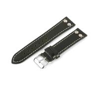 Générique Bracelet de montre Vintage en cuir véritable, rivets à dégagement rapide, 18 et 24mm, adaptés aux hommes
