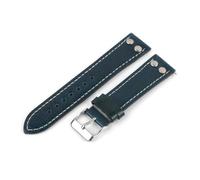 Générique Bracelet de montre Vintage en cuir véritable, rivets à dégagement rapide, 18 et 24mm, adaptés aux hommes