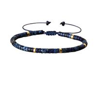 Générique Bracelet de motivation en code Morse, réglable en pierres précieuses naturelles, cadeaux uniques pour homme et femme (20#)