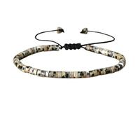 Générique Bracelet de motivation en code Morse, réglable en pierres précieuses naturelles, cadeaux uniques pour homme et femme (10#)
