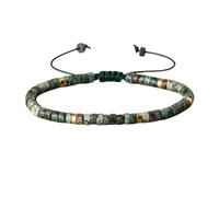 Générique Bracelet de motivation en code Morse, réglable en pierres précieuses naturelles, cadeaux uniques pour homme et femme (8#)