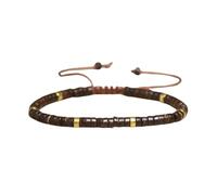 Générique Bracelet de motivation en code Morse, réglable en pierres précieuses naturelles, cadeaux uniques pour homme et femme (5#)