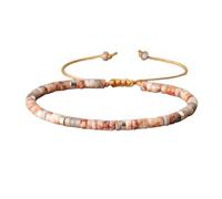 Générique Bracelet de motivation en code Morse, réglable en pierres précieuses naturelles, cadeaux uniques pour homme et femme (21#)