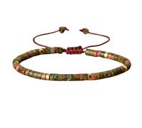 Générique Bracelet de motivation en code Morse, réglable en pierres précieuses naturelles, cadeaux uniques pour homme et femme (6#)
