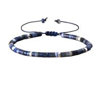 Générique Bracelet de motivation en code Morse, réglable en pierres précieuses naturelles, cadeaux uniques pour homme et femme (18#)