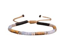 Générique Bracelet de motivation en code Morse, réglable en pierres précieuses naturelles, cadeaux uniques pour homme et femme (13#)