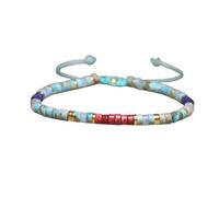 Générique Bracelet de motivation en code Morse, réglable en pierres précieuses naturelles, cadeaux uniques pour homme et femme (18#)