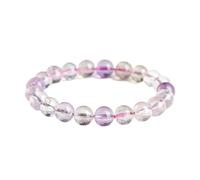 Générique Bracelet de perles rondes en cristal 7A Ice Super Seven(3A level,10mm)