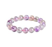 Générique Bracelet de perles rondes en cristal 7A Ice Super Seven(5A level,10mm)