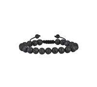 Générique Bracelet de protection en pierre de lave naturelle œil de tigre de 8 mm fait main for homme(1psc Volcanic Stone)