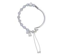 Générique Bracelet Élastique Lune Mamie Bracelet Classique Bracelet Versatile Bracelet Bracelet Jonc Bracelet 2 Pour Poignet Classique Bracelet (Silver, One Size)