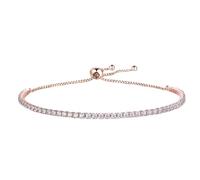 Générique bracelet en argent femme Bracelets à breloques for femmes en argent sterling, perles, maillons, chaîne réglable(Color 02)